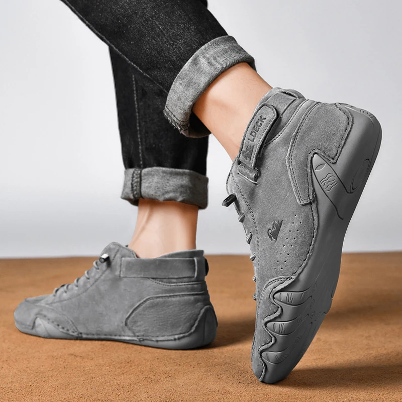 Men Sneakers Shoes for Men 2023 Casual Vulcanized Shoes Outdoor Light Lace-Up Pu Leather Fashion Roman New Tennis Zapatillas