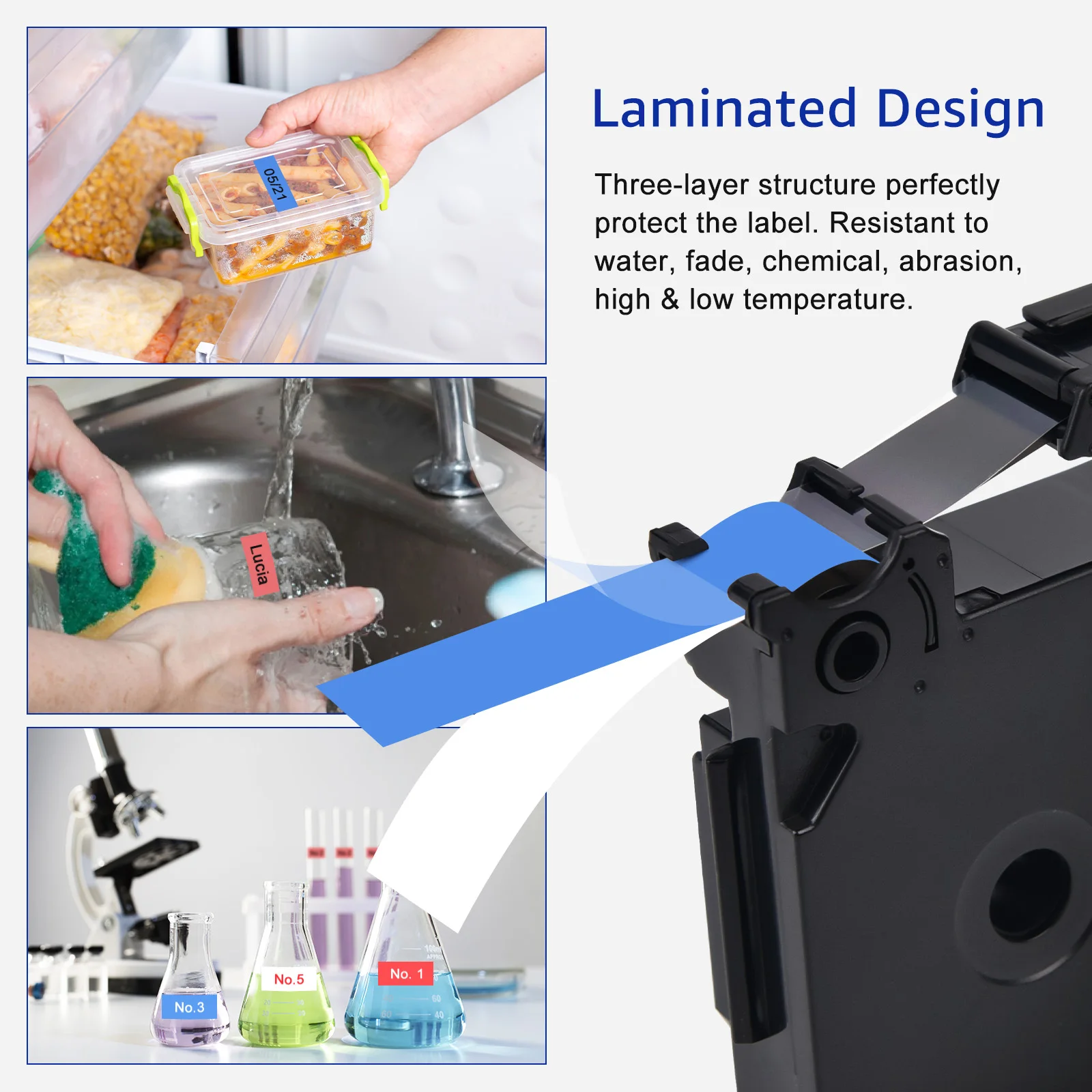 1PK Compatible for Brother TZE Tape 231 241 251 S231 Ribbons 6/9/12/18/24mm Laminated Tape for Brother P-touch Label Printer