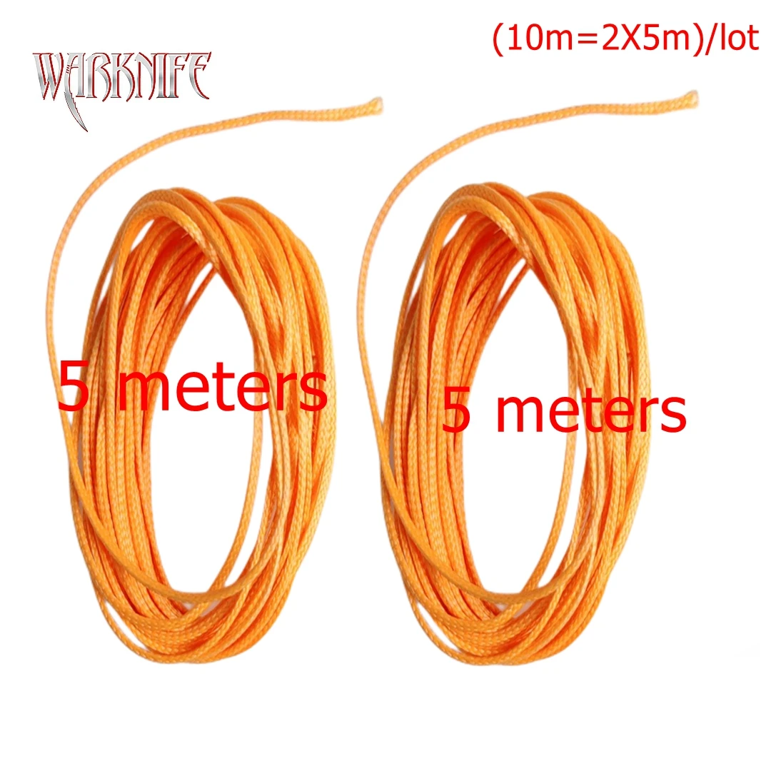 Warknife 16 Strands 10m/lot PE Braid Fishing Line Super Strong Hollow Core Rope for Jig Assist Hook Rigging Diving Spear Fishing