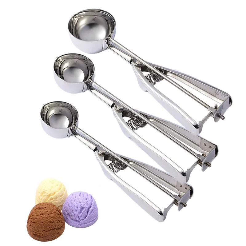 Multi-style Stainless Steel Ice Cream Scoop Ball Digger Handmade Ice Cube Mold Easy Demoulding Kitchen Accessories ice tray mold
