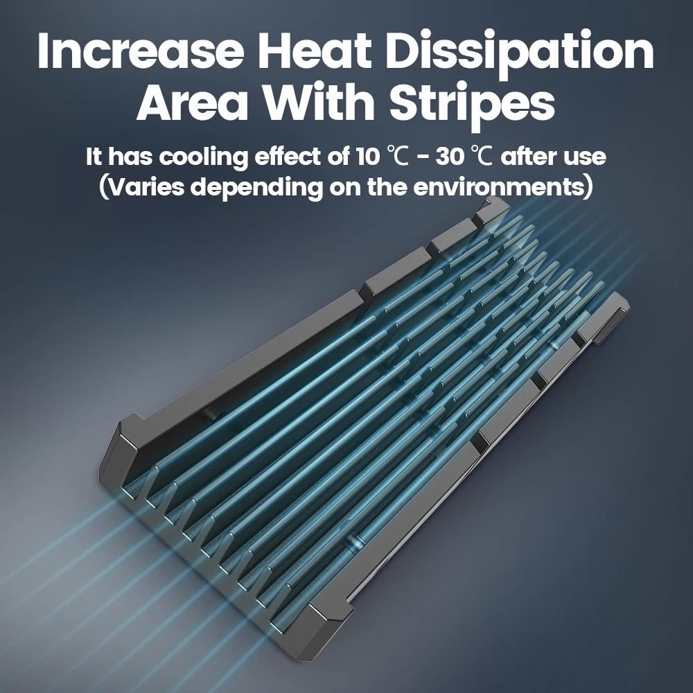 JEYI Cooler II 2280 SSD Heatsink M.2 NVME Radiator Magnesium Aluminum Alloy PC Efficient Radiator with Thermal Silicone Pad