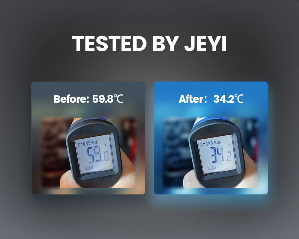 JEYI Cooler II 2280 SSD Heatsink M.2 NVME Radiator Magnesium Aluminum Alloy PC Efficient Radiator with Thermal Silicone Pad