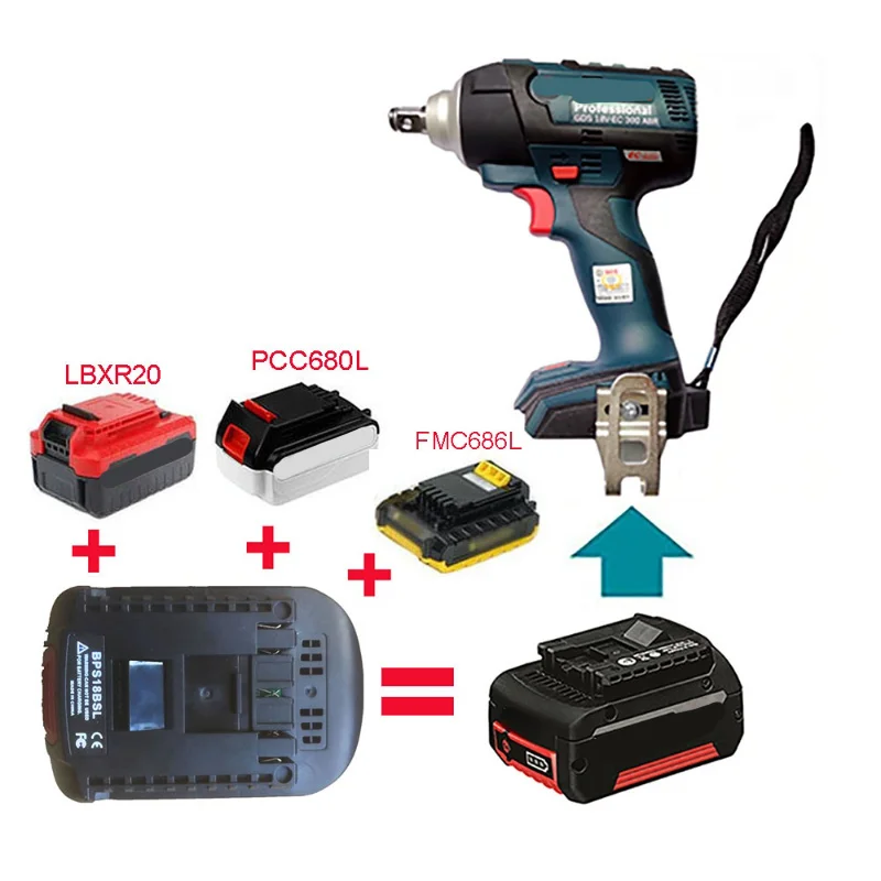 Adapter Converter For Bosch For DeWalt For Makita For Milwaukee For AEG DEVON Worx For Black Decker For Porter Cable For Hitachi