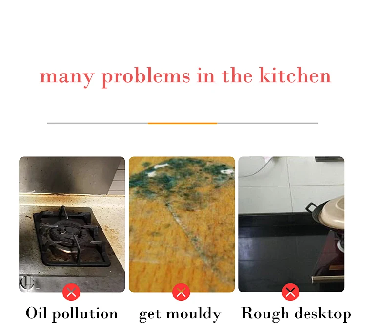 Kitchen Oil-Proof Film Stove Waterproof Moisture-Proof Self-Adhesive Wallpaper Countertop Cabinet Renovation Tile Marble Sticker