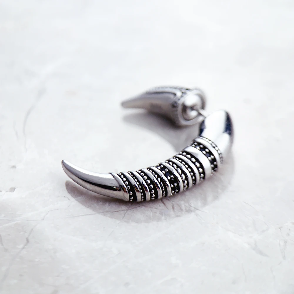 Earring Claw New Vintage 925 Sterling Silver Gift For Women High Quality Fine Jewelry