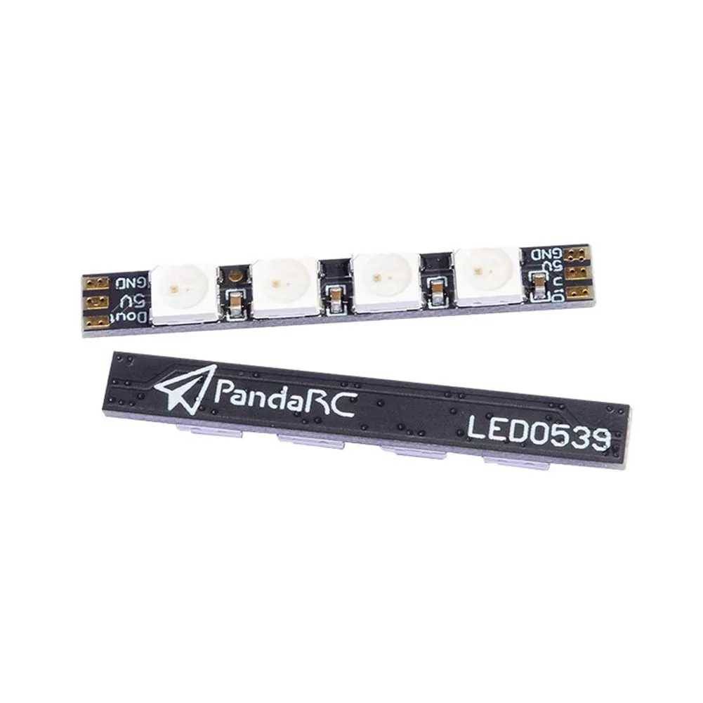 1SET/4PCS PandaRC LED0539 LED light WS2812 5V RGB Programmable Highlight Light strip with cable for RC FPV drones F3/F4 FC