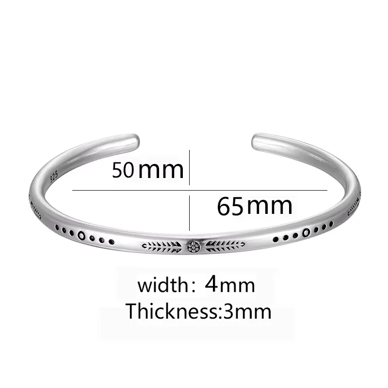 New Style 925 Tibetan Silver C-Bracelets For Women Men Classic Hand-woven Multi-layer Combination Accessory 3Set Gifts 2024