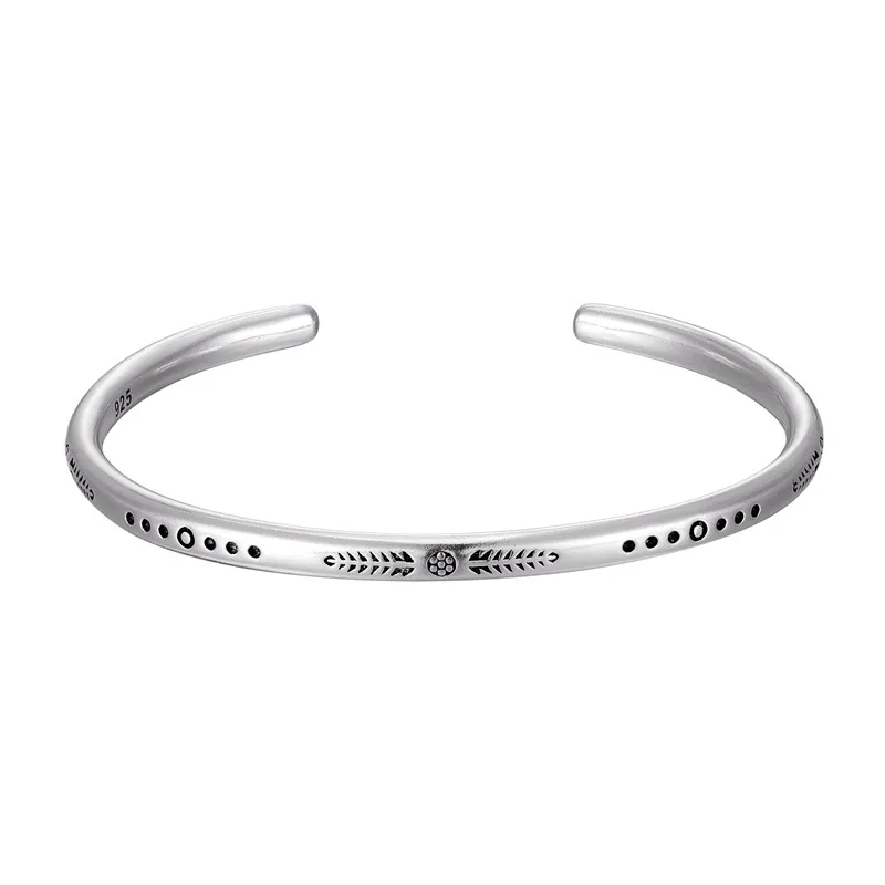 New Style 925 Tibetan Silver C-Bracelets For Women Men Classic Hand-woven Multi-layer Combination Accessory 3Set Gifts 2024