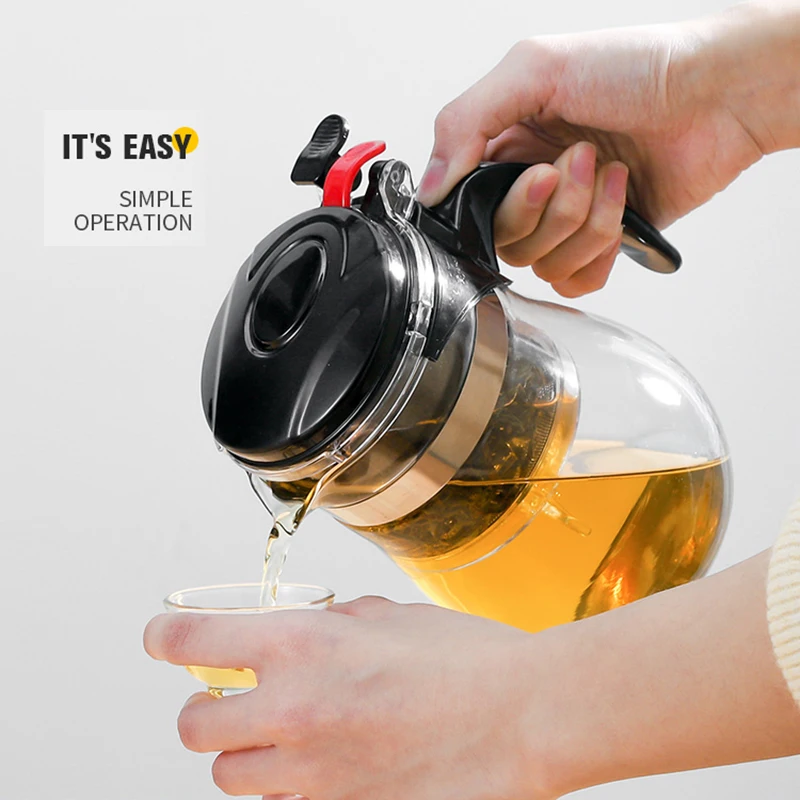 Teapot Brewing 900ml/750ml/500ml/350ml Resistant Glass Teapot and Cup Set Glass Tea Pot With Infuser Pu Erh Kettle Gaiwan Pots