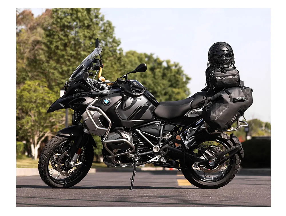 Rhinowalk Motorcycle 8 Metal Or Plastic Hooks Helmet Holder Net Motorbike Luggage Net Holder Mesh Storage Trunk Bag Accessories