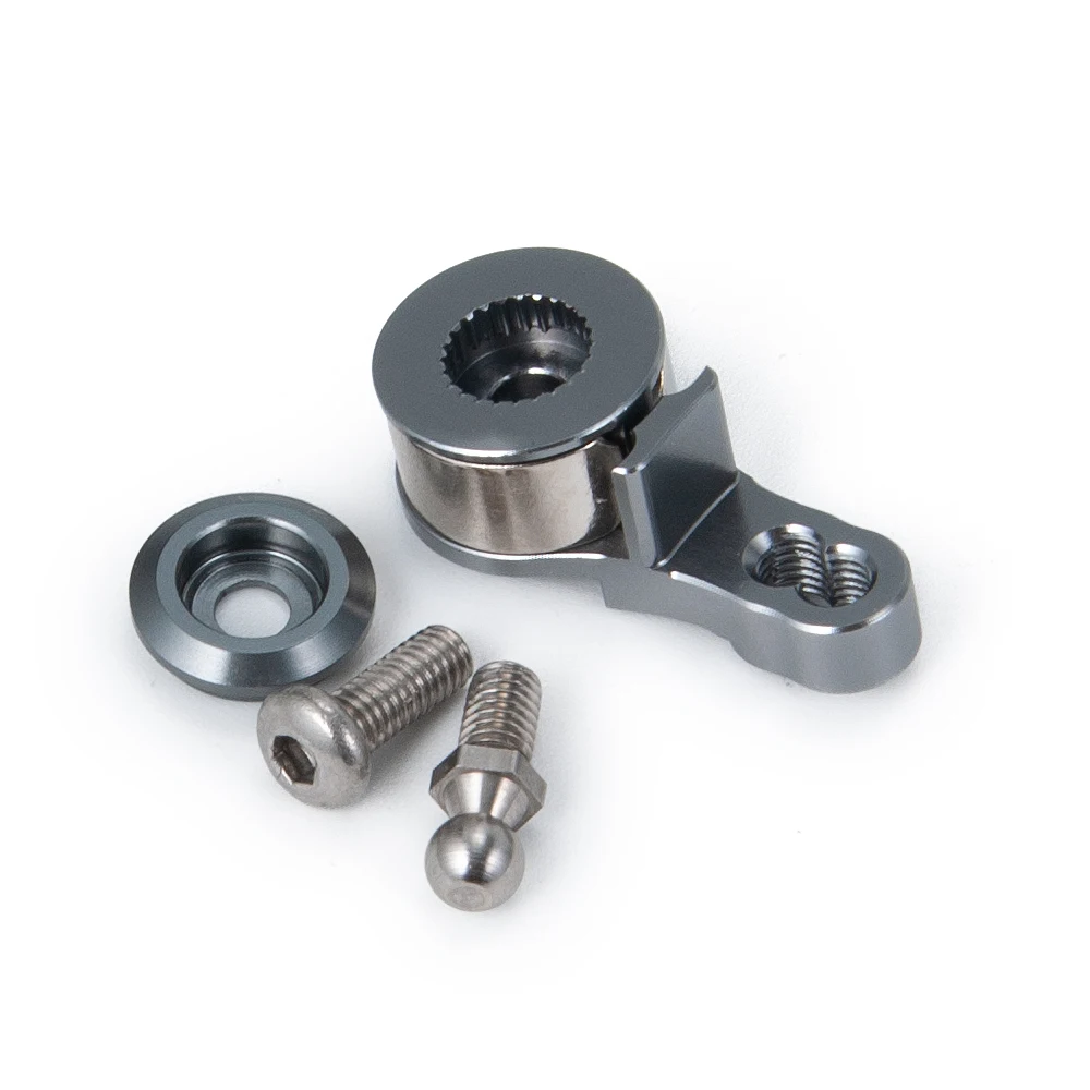 AXSPEED Aluminium Alloy Servo Saver Arm 25T Adjustable for TRX6 TRX4 Bronco Tamiya TT01 1/10 RC Crawler Car