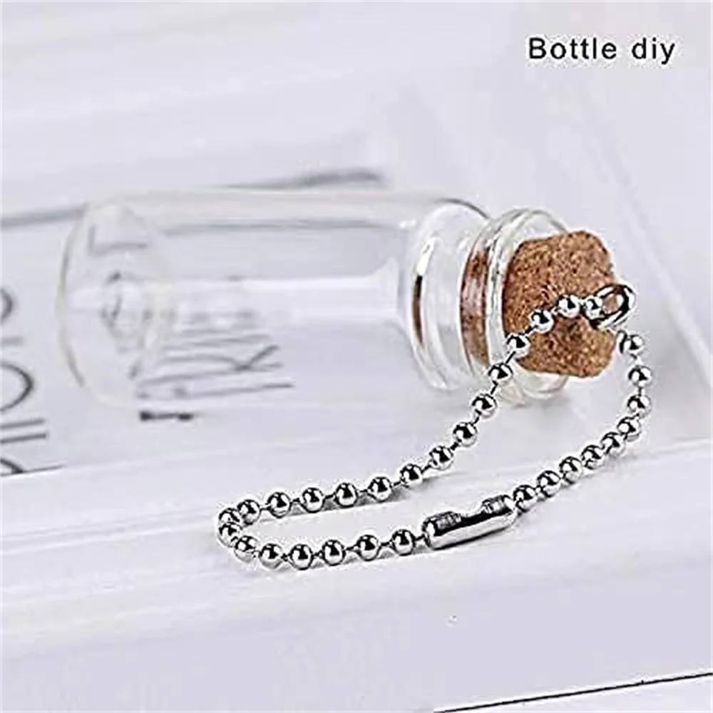 50pcs Stainless Steel Ball Bead Chain for DIY Dog Tag Key Rings Keychain Craft Jewelry Making Parts Accessories Material Supply