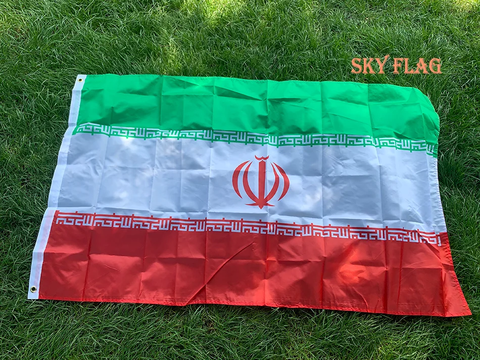 (SKY FLAG)90*150cm hanging polyester Iran Flag For home Decoration