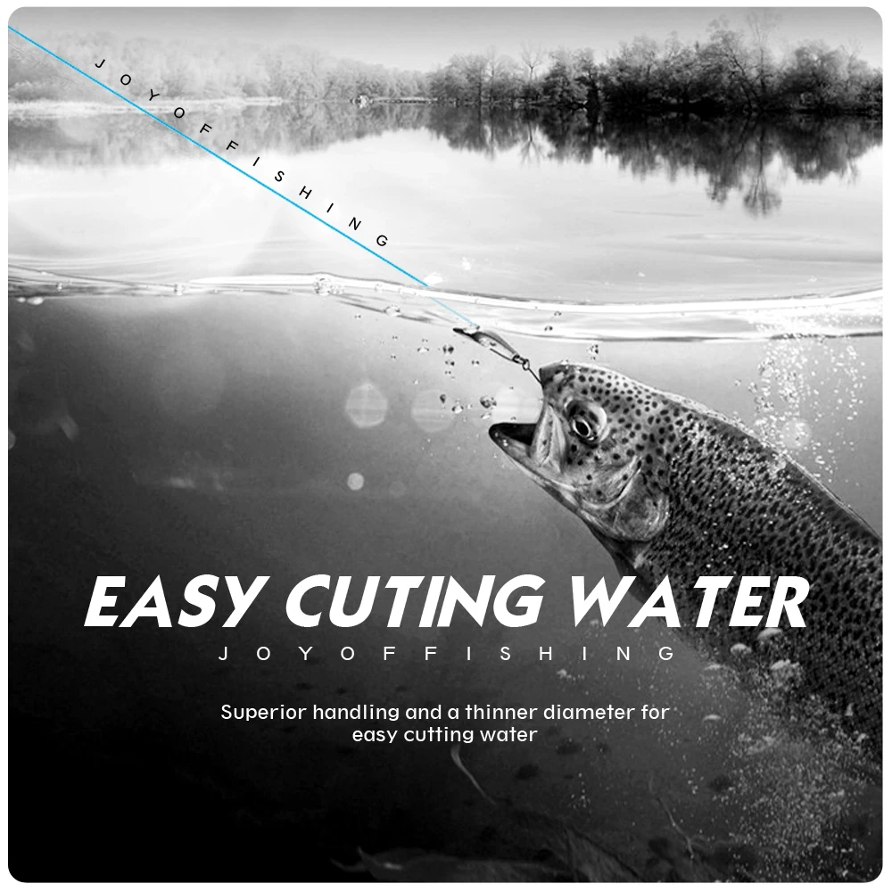 JOF 4 Strands Braided PE Fishing Line 300M 500M 1000M Fly Wire Multifilament Carp Wire Japan Multicolor Sea Line Super Strong