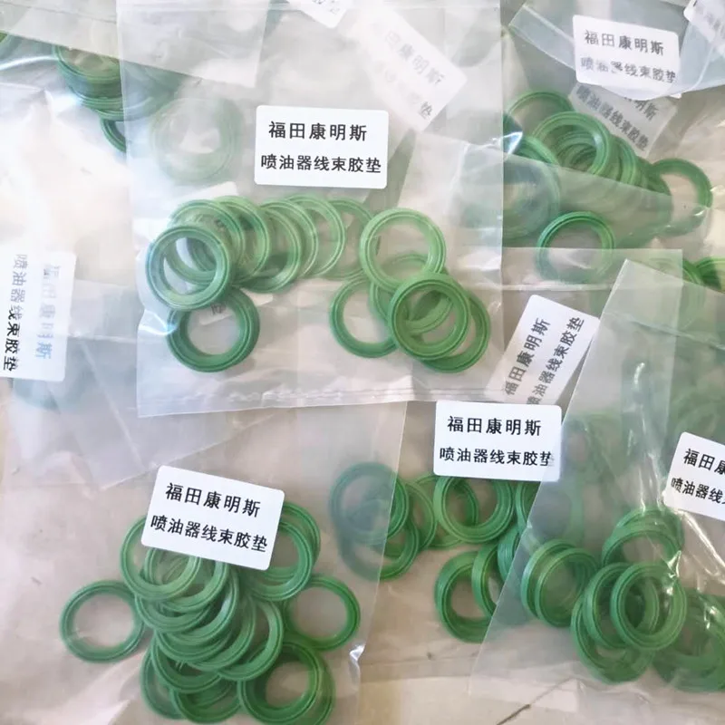 For Foton Cummins Injector Wiring Harness Assembly 4-pin Plug Socket,And Injector Rubber Ring. High Quality Accessories