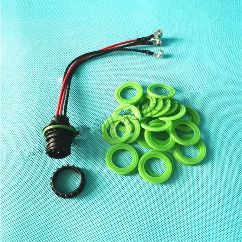 For Foton Cummins Injector Wiring Harness Assembly 4-pin Plug Socket,And Injector Rubber Ring. High Quality Accessories