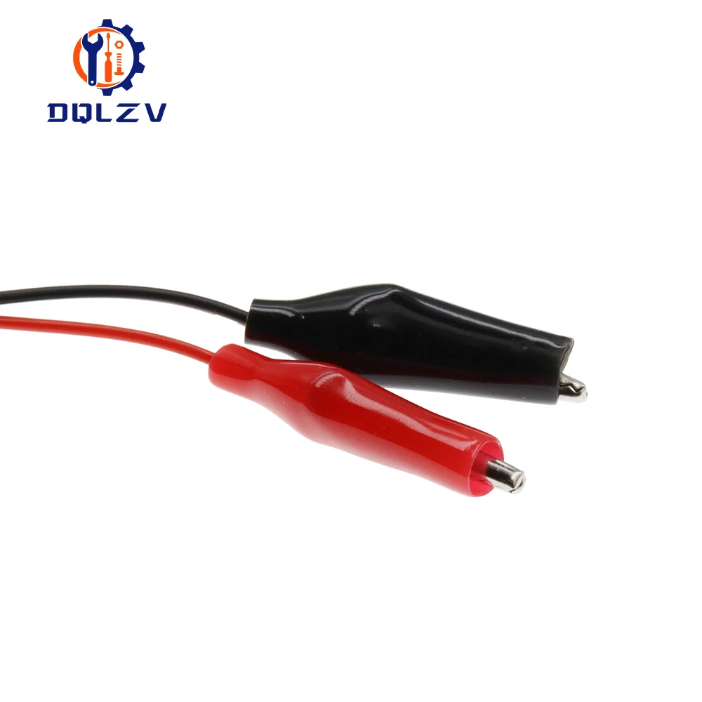 60CM Alligator Test Cilp To USB Male Female Connector Adapter Crocodile Test Clamp Clip Power Cable