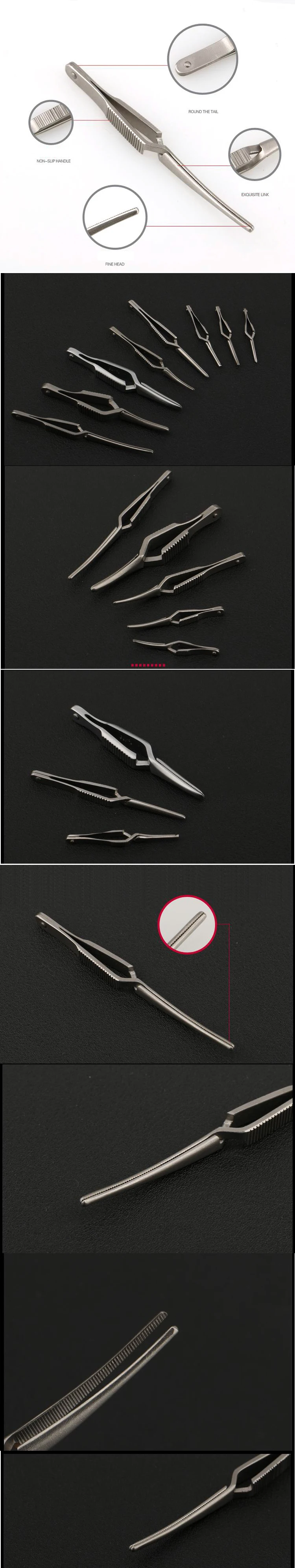 Arterial Vascular Clip Stainless Steel Microsurgical Device Temporary Blocking of Artery Clamps and Straight Bending Full Teeth