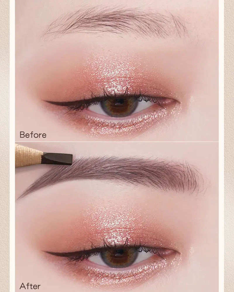 5Pcs Long Lasting Eyebrow Pencil Waterproof Tattoo Pen Eyeliner Black Brown Gray Natural Pull Eye Brow Enhancers Cosmetics Tool