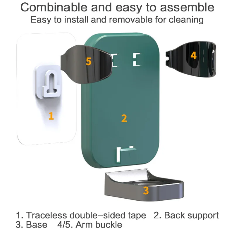 Shaver Rack Electric Toothbrush Holder Bathroom Men Razor Beauty Equipment Storage Holder Self-Adhesive Hook