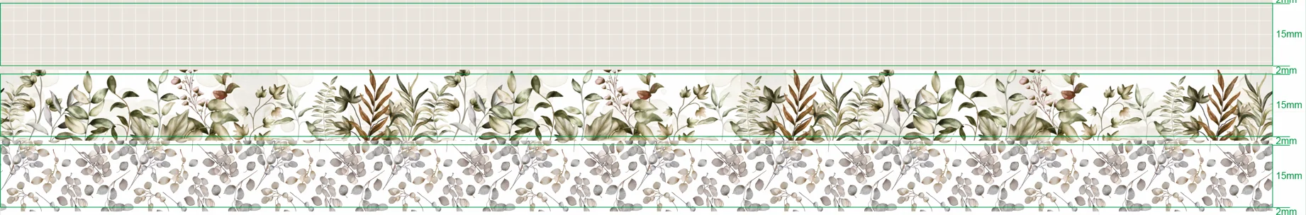 2023 NEW 1PC 10M Decor More Neutral Leaves Grid Washi Tape Set for Scrapbooking Journaling Adhesive Masking Tape Cute Stationery