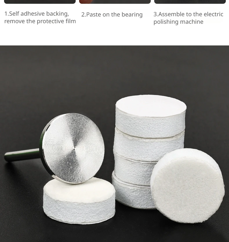 50pcs Nail Buffing Disc 15mm Polishing SandPieces For Quick Polishing Nails Manicure Tool Accessories