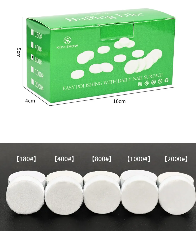 50pcs Nail Buffing Disc 15mm Polishing SandPieces For Quick Polishing Nails Manicure Tool Accessories