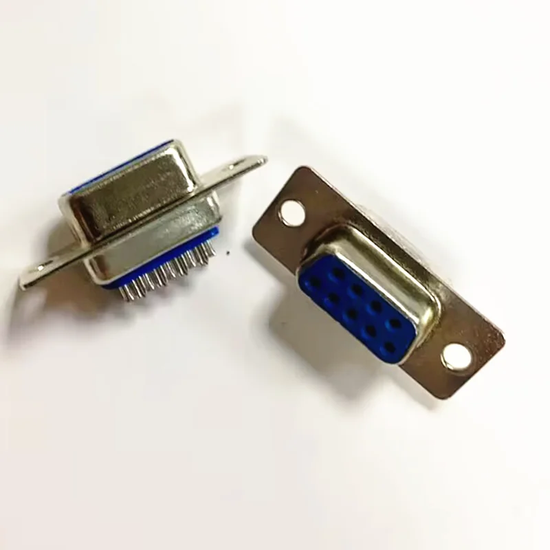 10PCS/LOT New RS232 Serial Port Connector DB9 Male and Female Socket/Plug Connector 9Pin Copper RS232 COM Socket Adapter