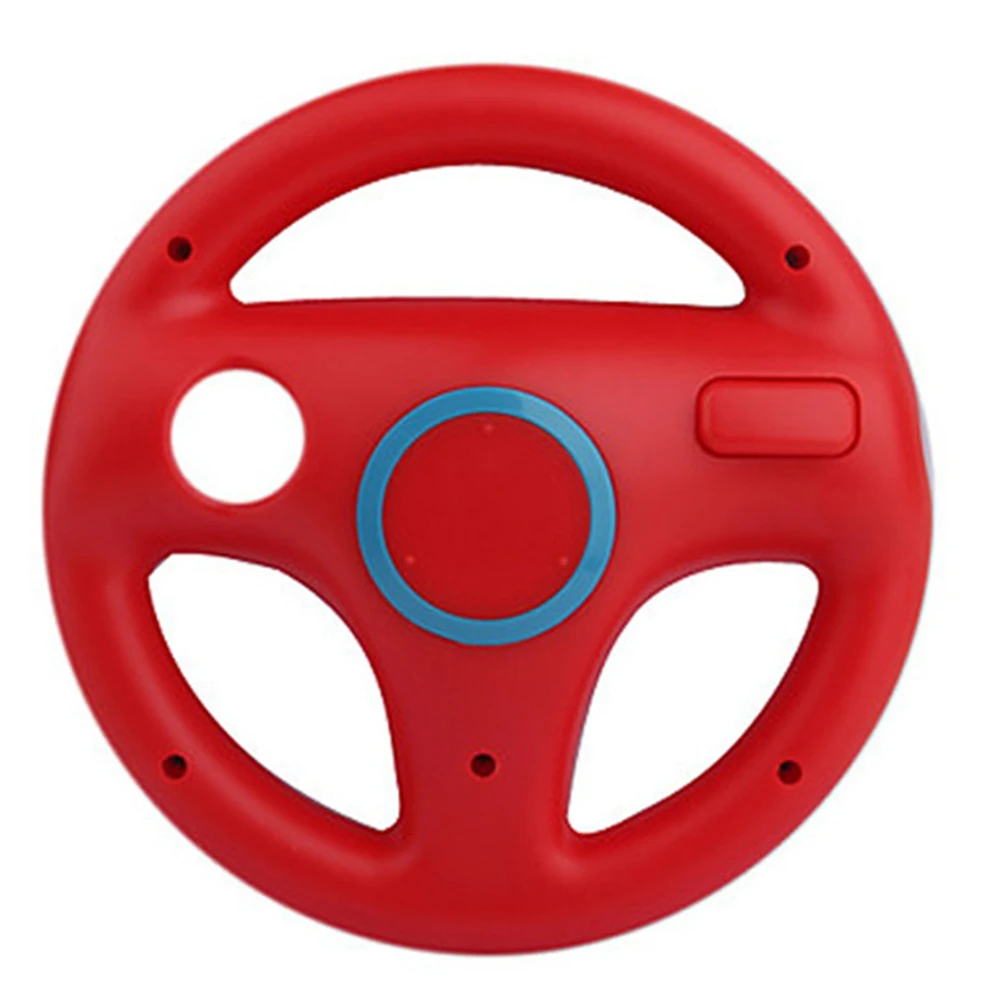 Plastic Mulit-colors Steering Wheel For Wii Kart Racing Wheel Games Steering Wheel Remote Game Controller
