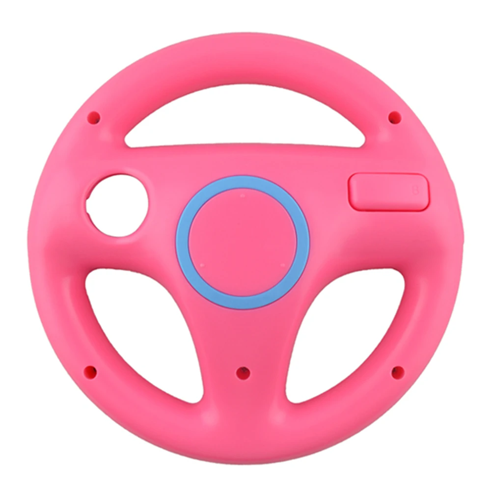 Plastic Mulit-colors Steering Wheel For Wii Kart Racing Wheel Games Steering Wheel Remote Game Controller