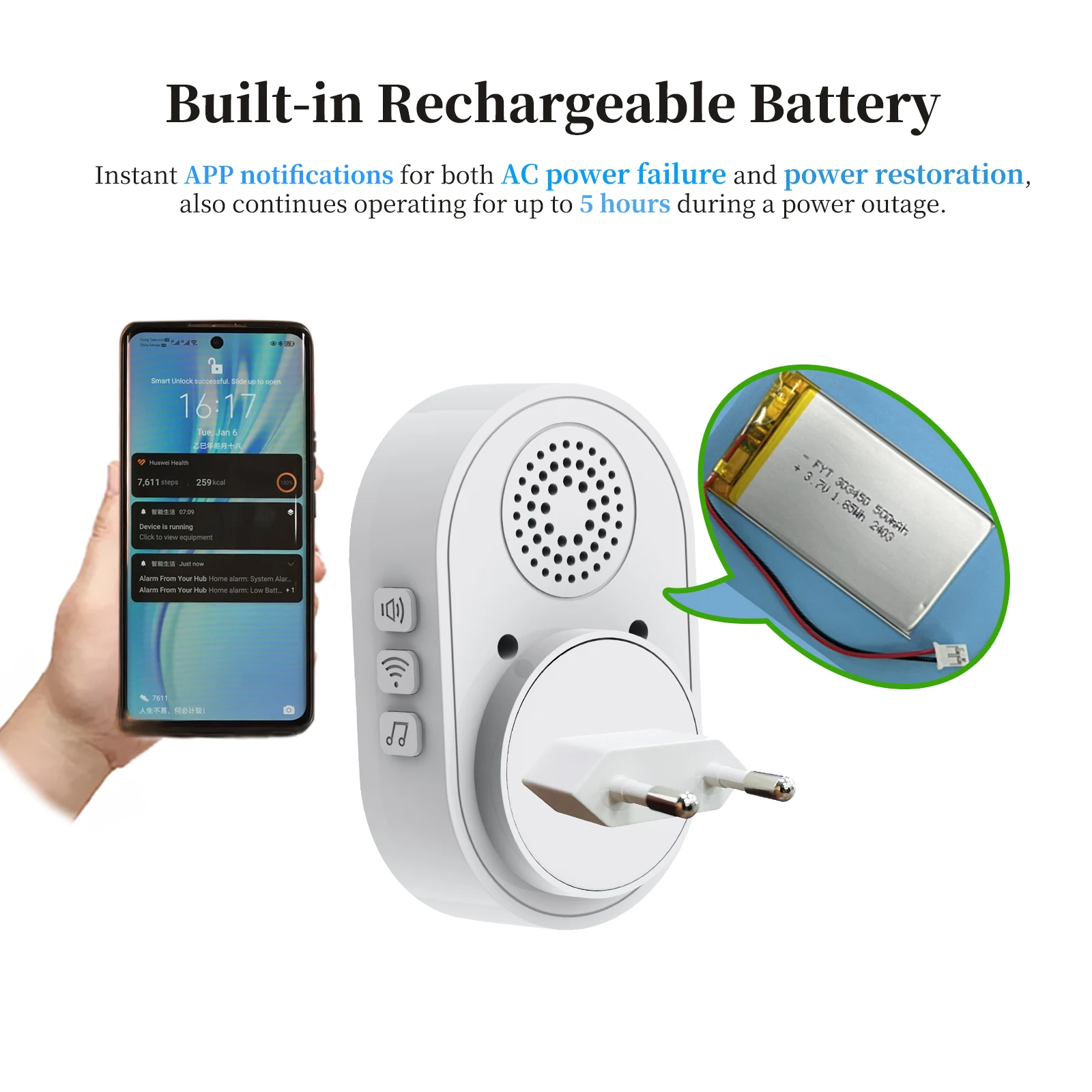 Topvico Tuya Emergency Panic Button WIFI for Elderly Alarm SOS Bracelet Wireless Caregiver Pager Watch Call Senior Fall Alert