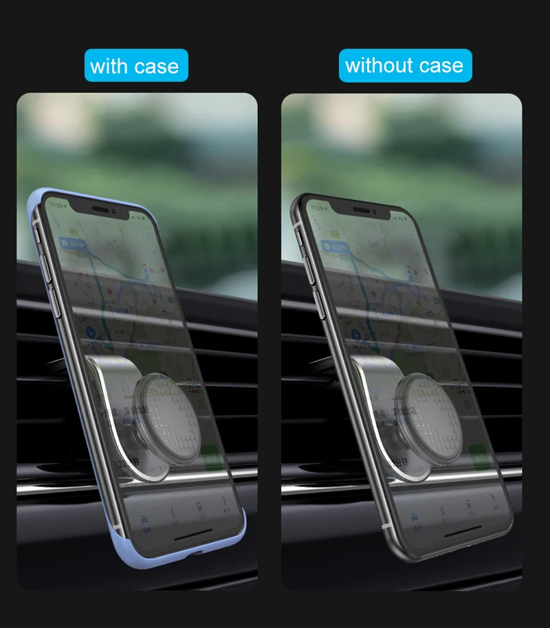 Magnetic Car Phone Holder Air Vent Clip Mount Rotation Cellphone GPS Support For Xiaomi Red Mi Huawei Samsung Phone Stand in Car