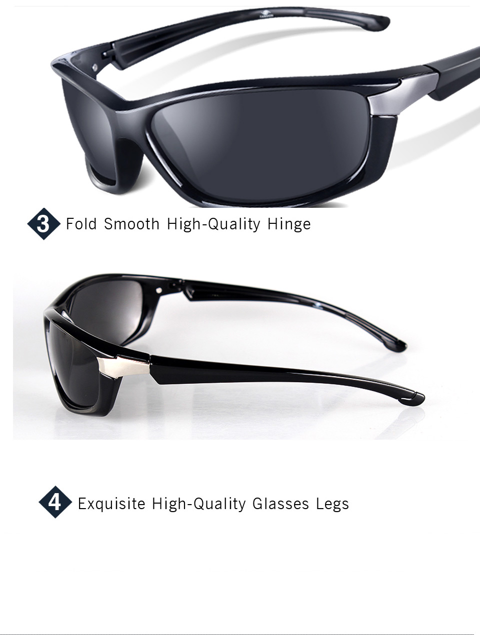 Discoloration Polarized Sunglasses For Men Outdoor Sports Sun Glasses Fishing Cycling Eyewear Male Designer Goggles UV400 5102