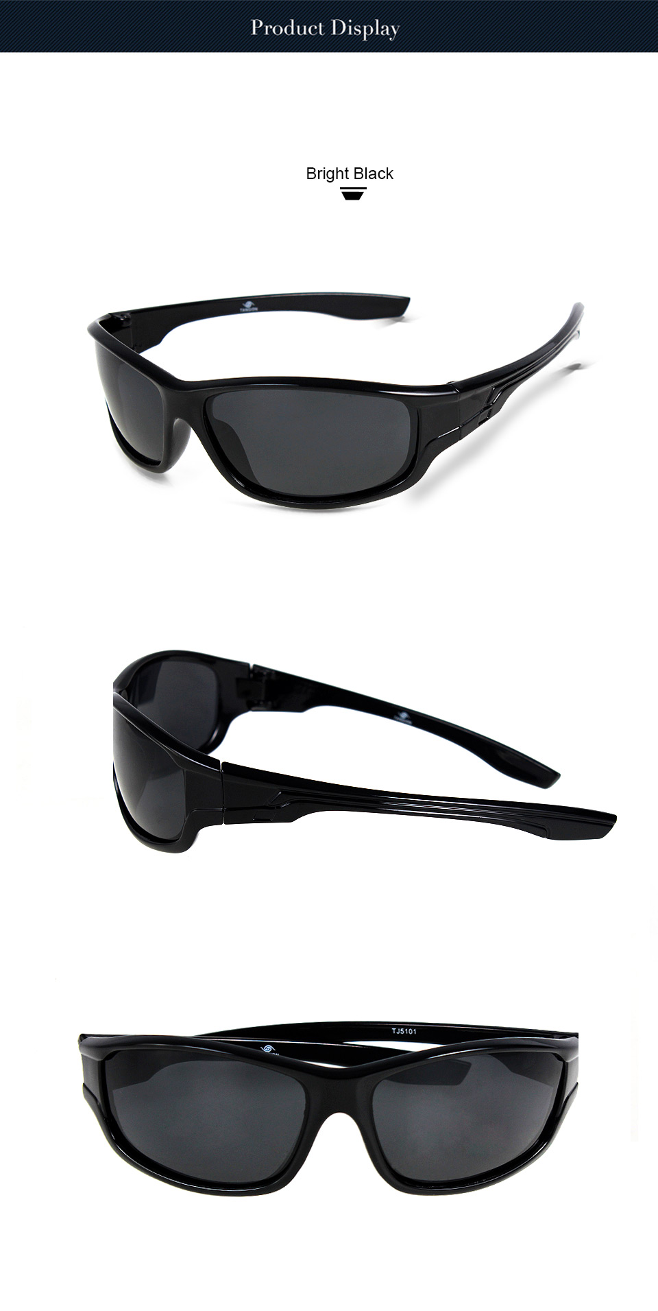 Discoloration Polarized Sunglasses For Men Outdoor Sports Sun Glasses Fishing Cycling Eyewear Male Designer Goggles UV400 5102