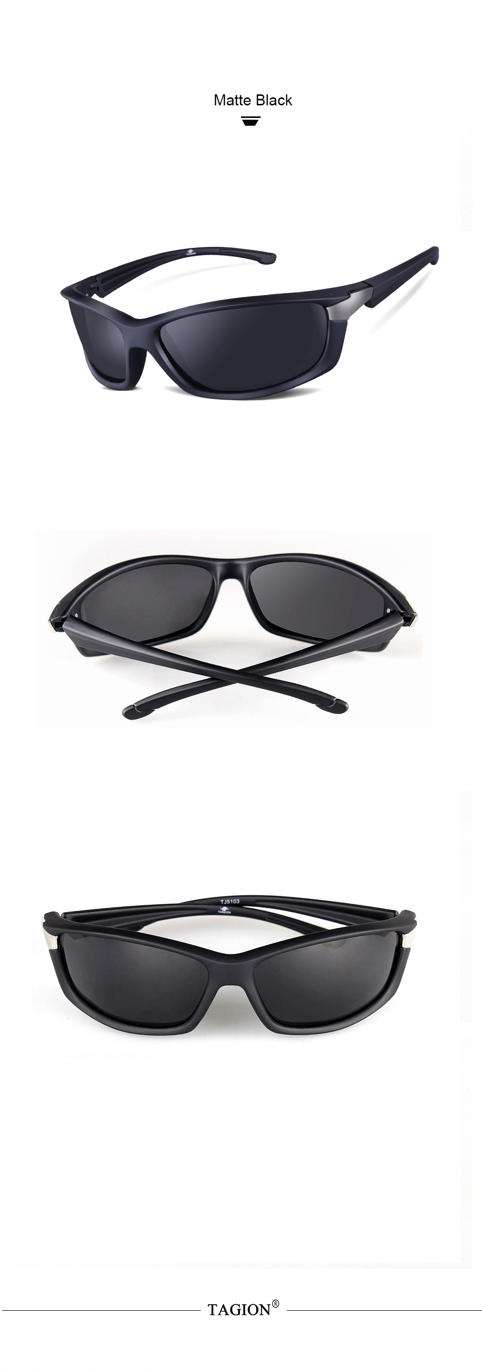 Discoloration Polarized Sunglasses For Men Outdoor Sports Sun Glasses Fishing Cycling Eyewear Male Designer Goggles UV400 5102
