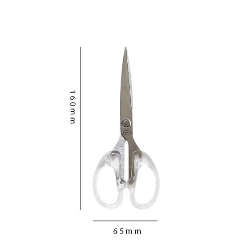 Simplicity Transparent Handle Stationery Scissors Home Furnishing for Fine Art Soft Decor Journal Cutting Tools Office Supplies