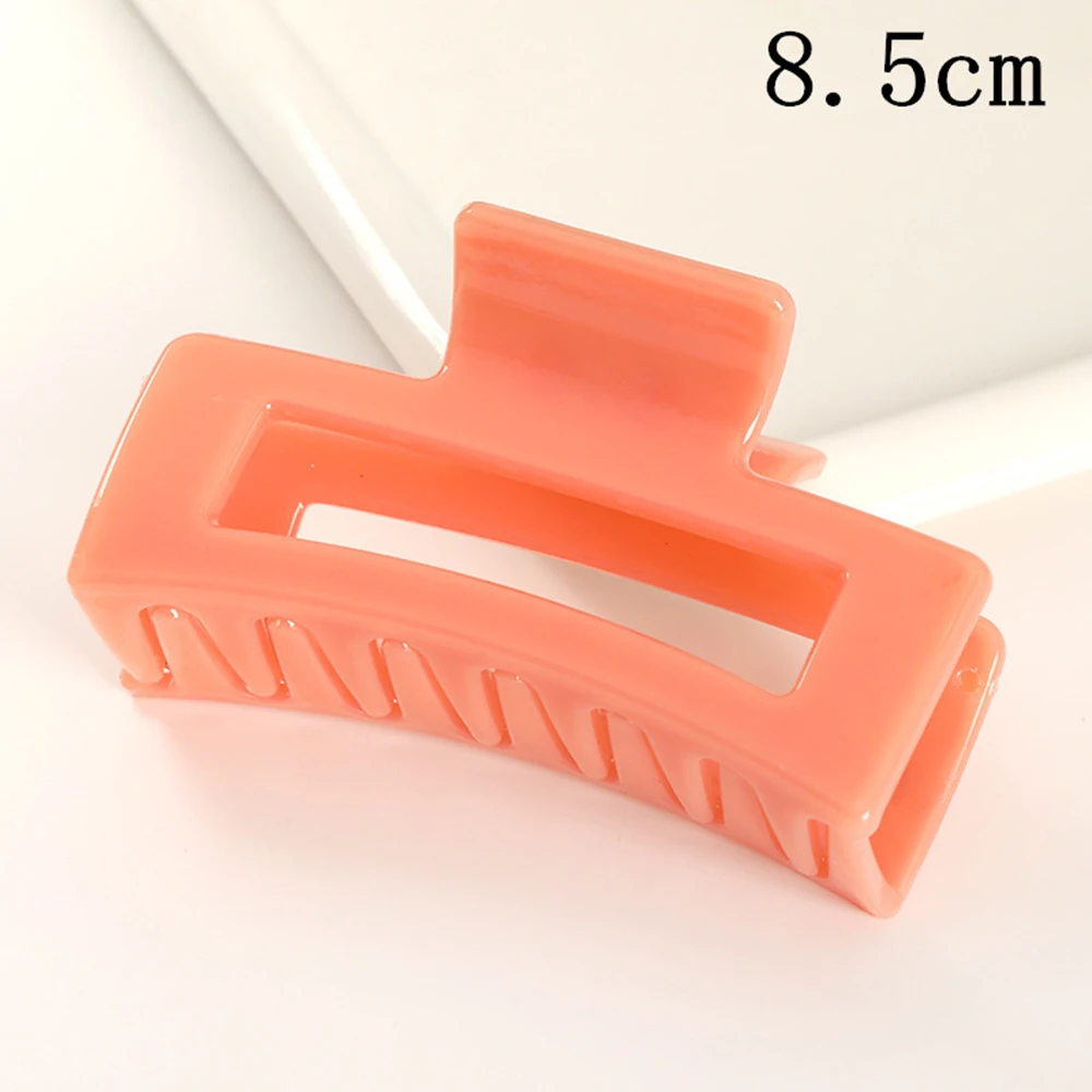 Korean Women Girls Plastic Hair Claws Clips Headwear Large Size Pin Crab Barrette Fashion Ornament Accessories