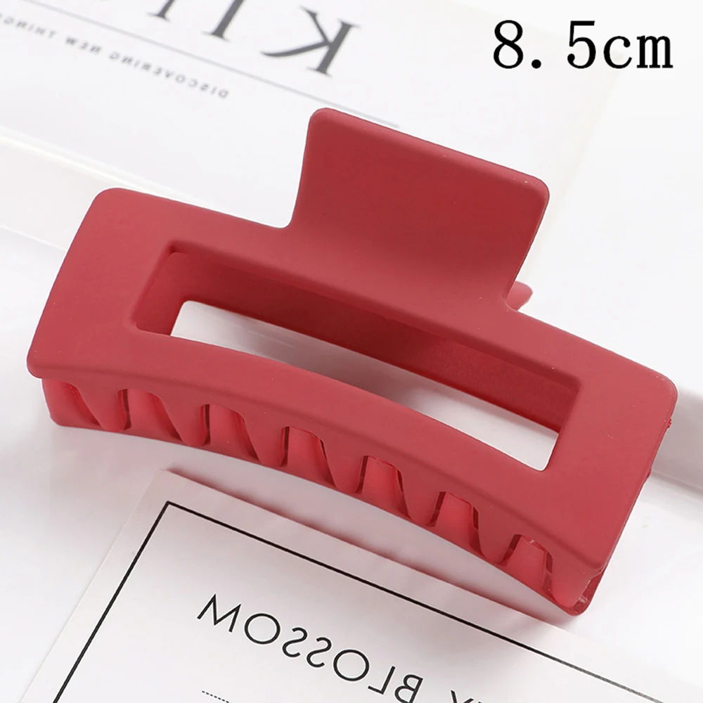 Korean Women Girls Plastic Hair Claws Clips Headwear Large Size Pin Crab Barrette Fashion Ornament Accessories