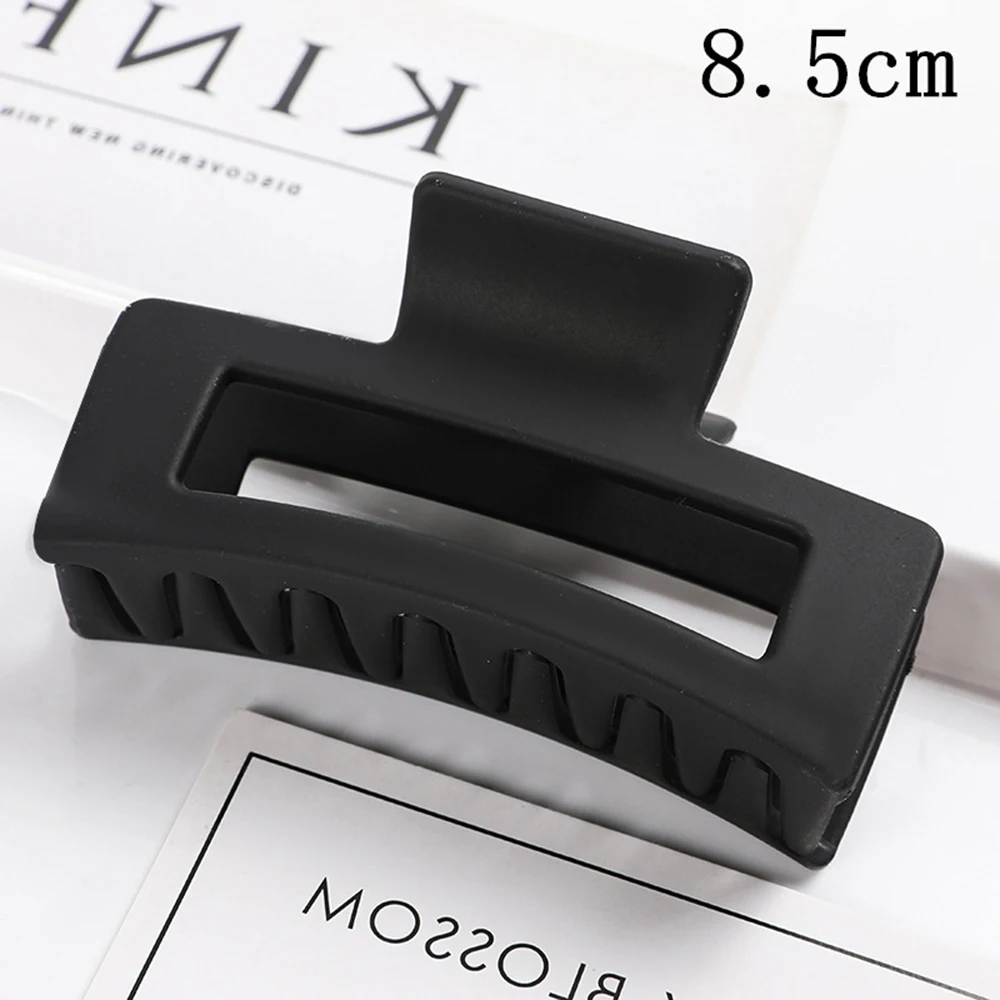 Korean Women Girls Plastic Hair Claws Clips Headwear Large Size Pin Crab Barrette Fashion Ornament Accessories