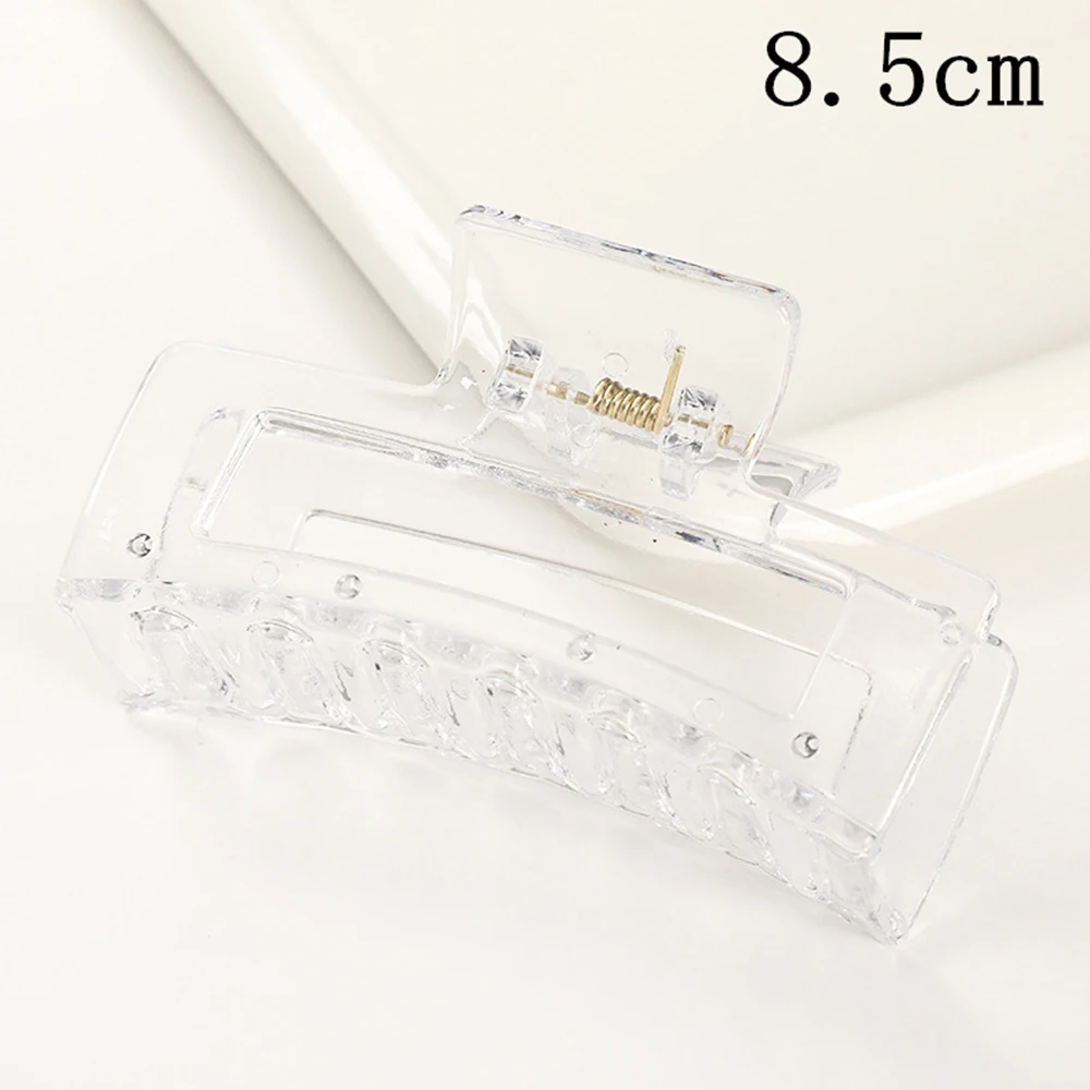 Korean Women Girls Plastic Hair Claws Clips Headwear Large Size Pin Crab Barrette Fashion Ornament Accessories