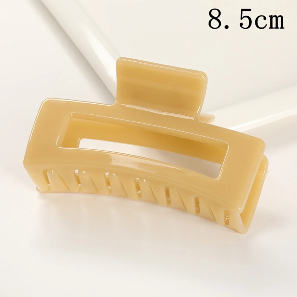 Korean Women Girls Plastic Hair Claws Clips Headwear Large Size Pin Crab Barrette Fashion Ornament Accessories