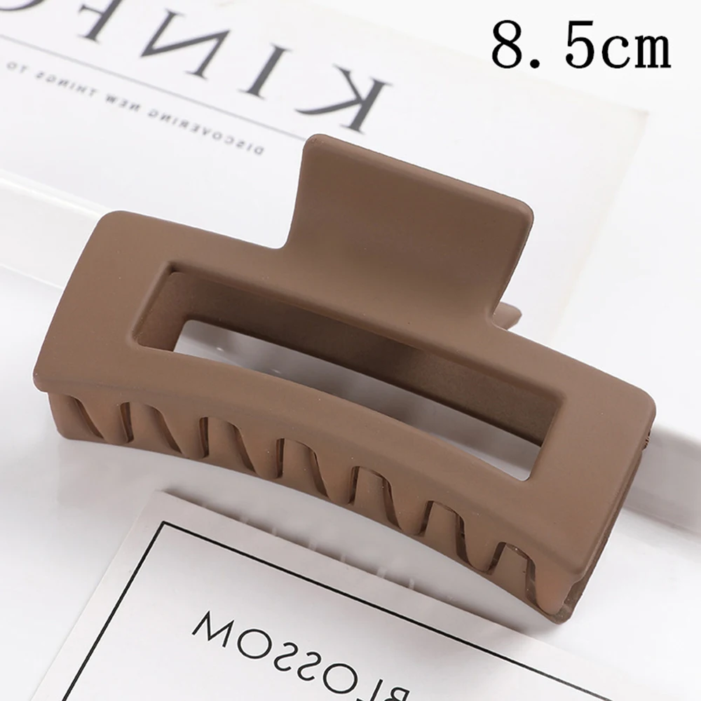 Korean Women Girls Plastic Hair Claws Clips Headwear Large Size Pin Crab Barrette Fashion Ornament Accessories