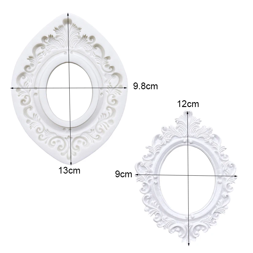 Frame Silicone Mold Sugarcraft Chocolate Cupcake Baking Mold Fondant Cake Decorating Tools