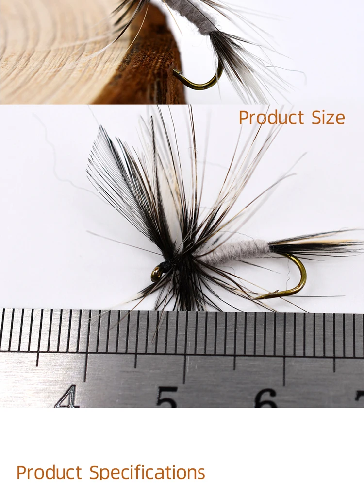 MNFT 10PCS 10# Stimulator Fly Fishing Dry Trout Flies Artificial Lure Bait