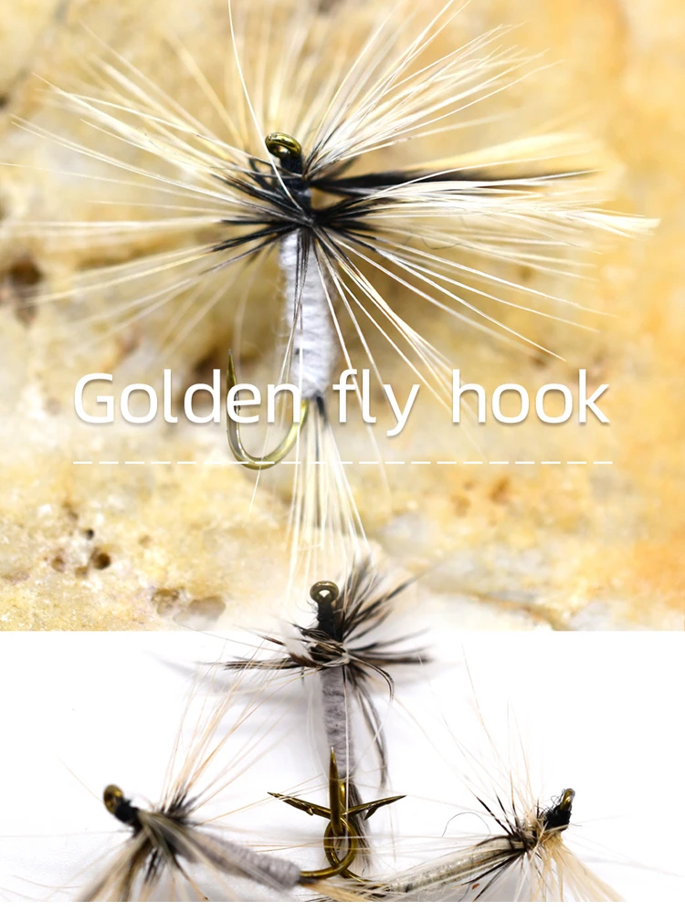 MNFT 10PCS 10# Stimulator Fly Fishing Dry Trout Flies Artificial Lure Bait