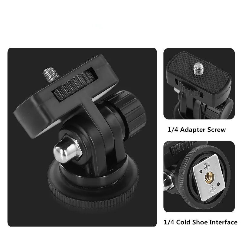 1 PCS 1/4" Screw Quick Release Monitor Holder Camera Clamp Swivel and Tilt Adjustable Monitor Mount with Cold Shoe