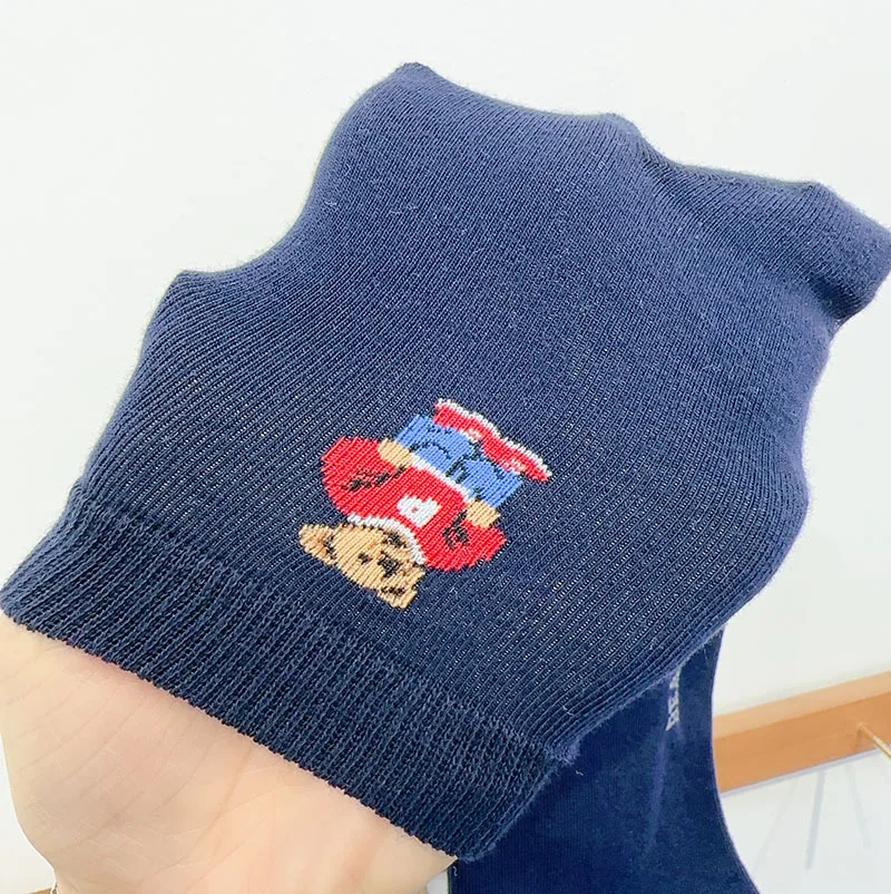 Good Quality Cartoon Gentleman Bear Men's Socks Cotton Harajuku Style Sport Boys Skateboard Novelty Breathable Christmas Gifts