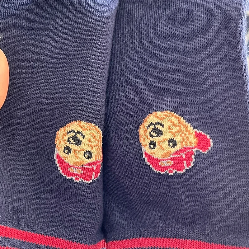Good Quality Cartoon Gentleman Bear Men's Socks Cotton Harajuku Style Sport Boys Skateboard Novelty Breathable Christmas Gifts