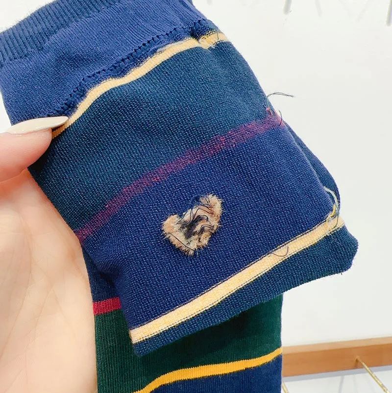 Good Quality Cartoon Gentleman Bear Men's Socks Cotton Harajuku Style Sport Boys Skateboard Novelty Breathable Christmas Gifts