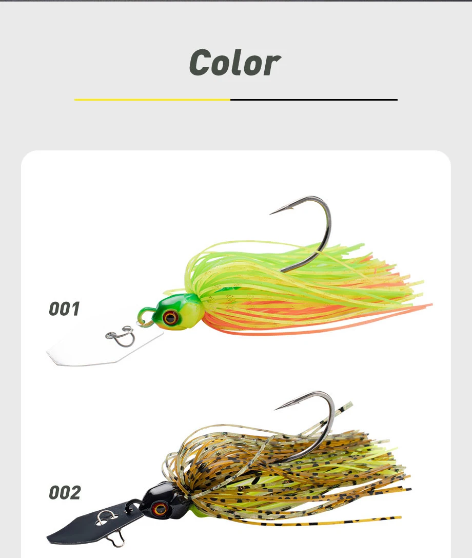Chatter Bait 7g 9g 11g 14g 21g Spinner Bait Jig Dancer Buzzbait Wobbler Fishing Chatterbait for Bass Pike Fish Walleye Fish